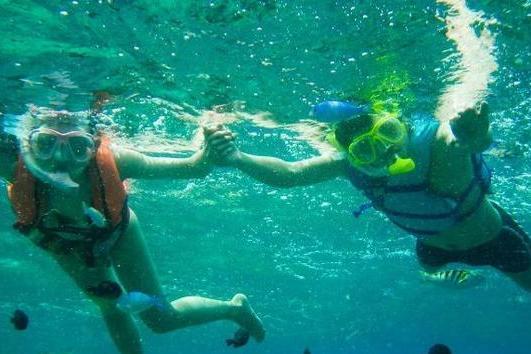 巴里卡萨岛是世界著名潜水圣地, 离薄荷岛不远, 巴里卡萨大断层