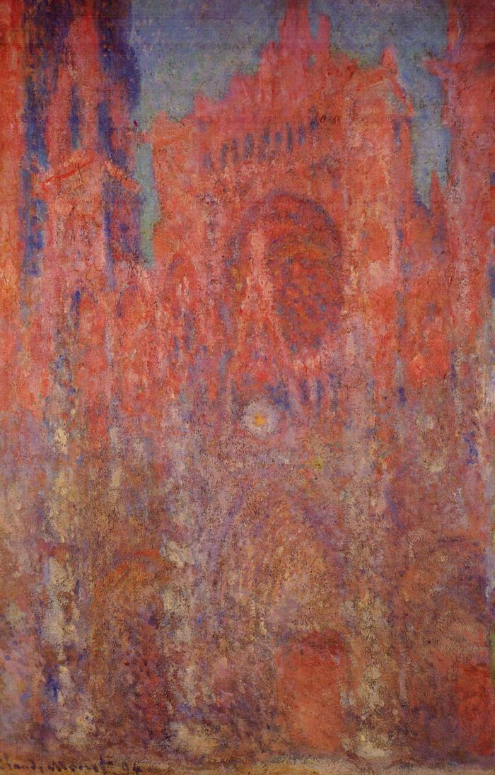 莫奈的28幅《鲁昂大教堂》