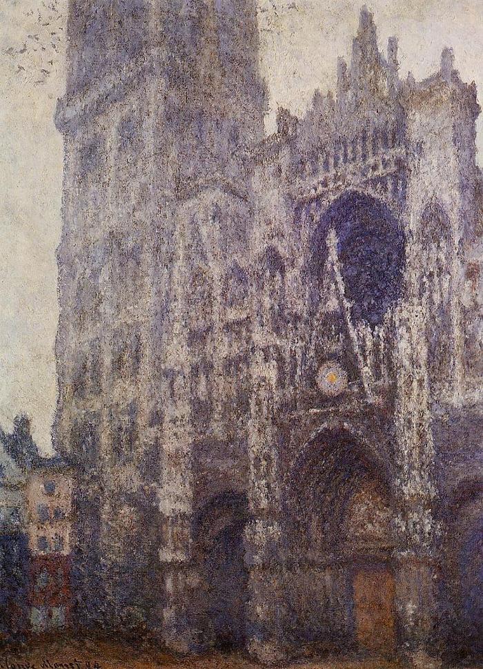 莫奈的28幅《鲁昂大教堂》