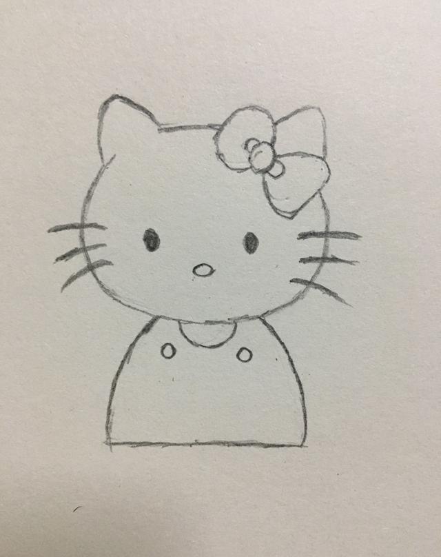 简笔画——hello kitty的画法