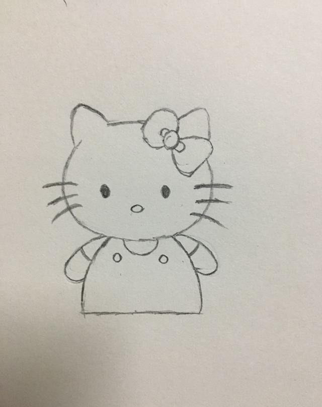 简笔画——hello kitty的画法