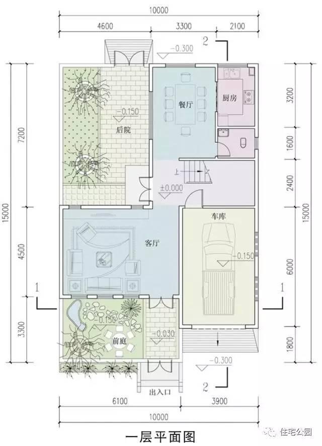 10X15米自建房，小面宽大进深的合理布局！