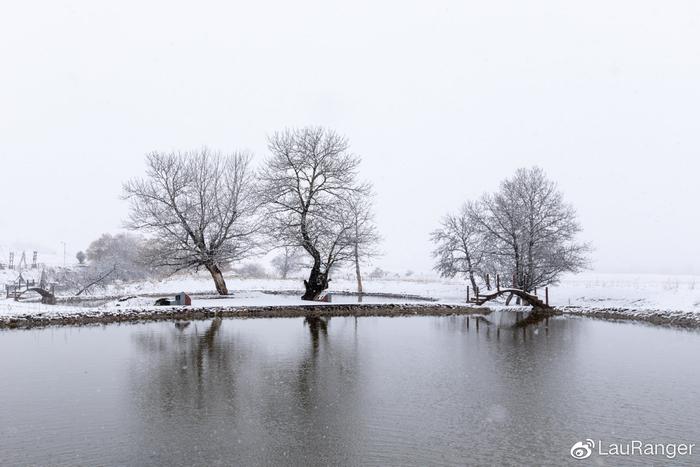 比东北还美的雪景，不在内蒙在新疆，日落星空轮番上阵