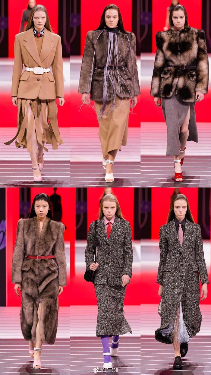 PRADA F/W 2020  ||  和男装秀的秀场装置一样