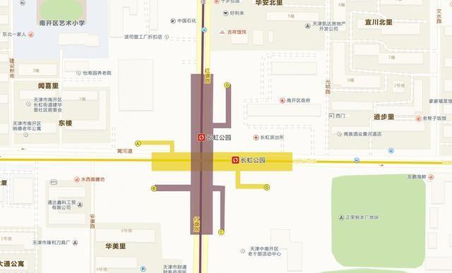 解析天津地铁2号线的长虹公园站：笔直的黄河道红旗路不像在天津