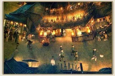 北宋京城汴梁繁華圖 パーテーション 間仕切り 北宋汴梁城模型分布图- 抖