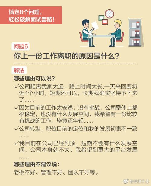 8个常见问题，教你轻松破解面试套路