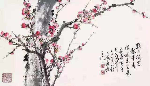 10位国画名家，30幅梅花画作，配上梅花诗词，相得益彰