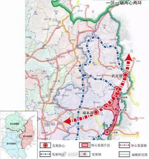 楚雄州撤县设市规划、城镇体系规划