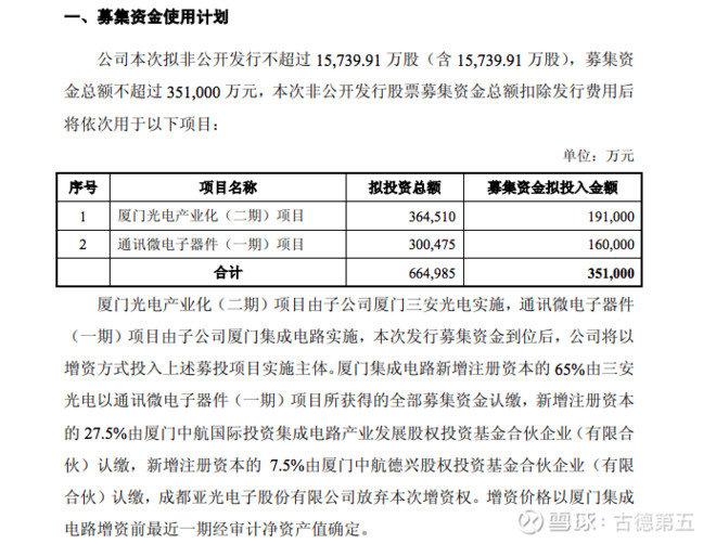 换个角度给三安光电估值