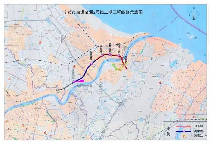 宁波地铁2号线二期北仑段(红联站)动工 7条公交线改道