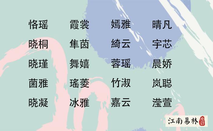 女孩起名大全：清新婉约又好听的女孩名字！