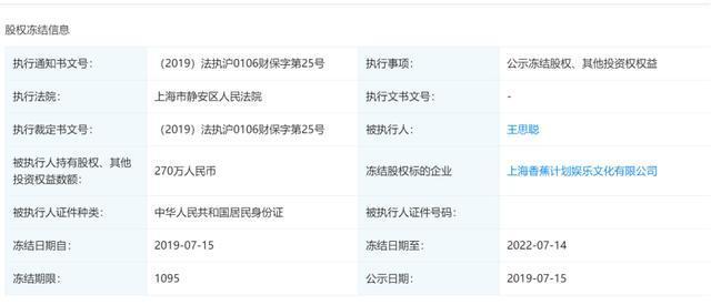 香蕉文娱受挫，王思聪股权被冻结，百万编剧的大奖还能实现吗