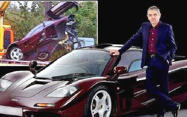 憨豆先生名下豪车无数，迈凯伦F1撞坏，竟天价卖出7547万
