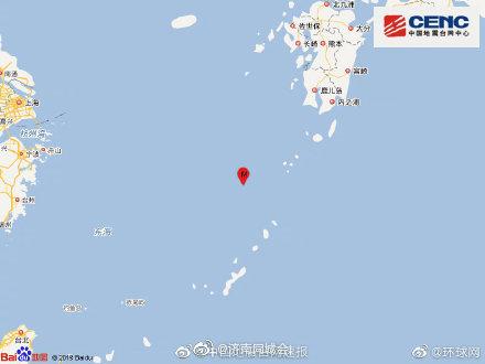 东海海域发生6.0级地震