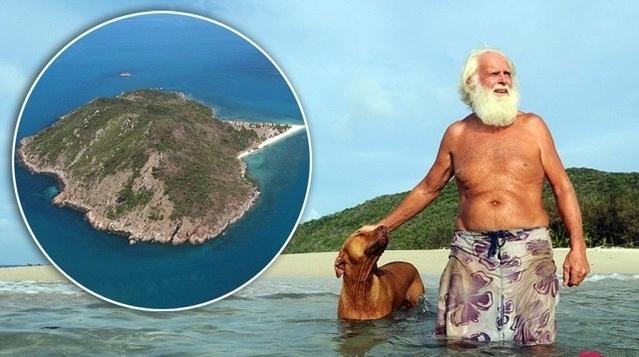 亿万富翁破产后妻离子散，漠然独居荒岛20年，只有一条狗狗陪伴