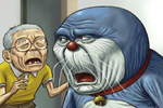 你看过《哆啦a梦》恶搞后的样子么?年老的大雄说不出话来