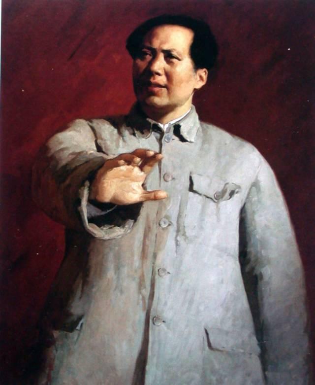 央美术学院院长靳尚谊老师毛泽东油画人物作品欣赏