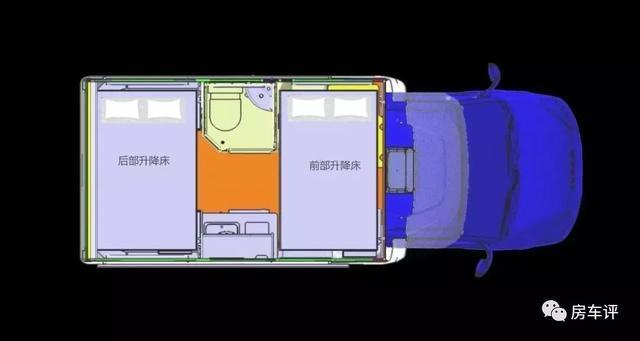 小额头大空间，这辆依维柯C型房车内部有4张床
