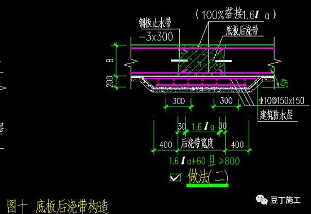 止水钢板转角处如何做？后浇带如何做？如何做成品保护？一文看懂