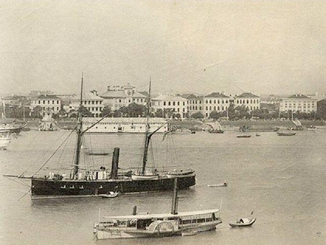 老照片：1884年上海外滩全景（高清收藏版）