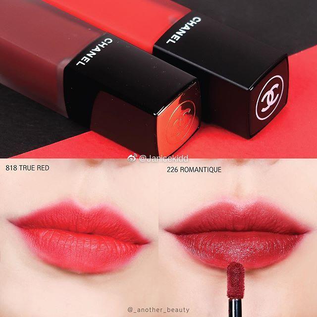 ✨ 
CHANEL 2019年秋季新品哑光唇釉Rouge Allure Ink Fusion 试色分