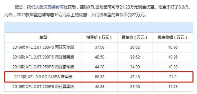 捷豹XFL降价21.2万抛售，为何大家仍旧宁愿等新3系？