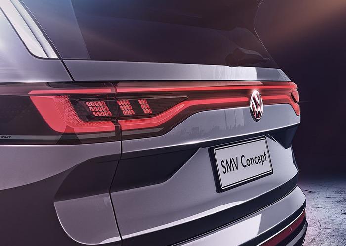 大众SMV Concept全球首发 旗舰之作 中高端中大型SUV 前脸有点奔驰EQ
