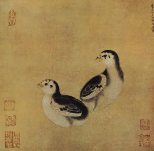 花鳥画 漆絵 鈴木其一の名作_四季花鳥図・左隻 NH288L : 絵画制作専門