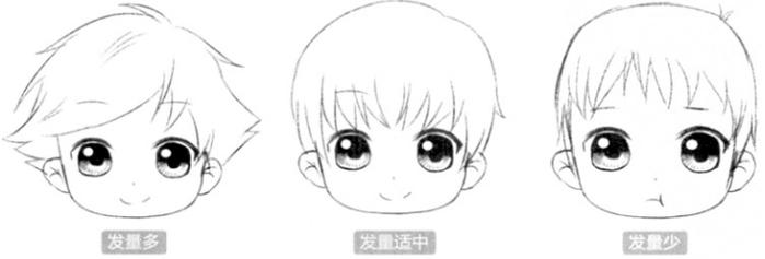 Q版人物的头发怎么画？动漫人物头发的画法教程！