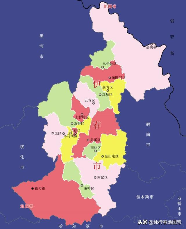 黑龙江伊春市只有110万人口，为何设15个市辖区？