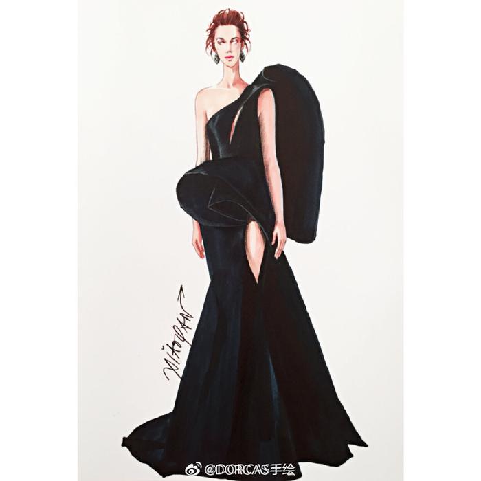 时装画 手绘
第一排 Vera Wang 婚纱
第二排 evening wear illustrati