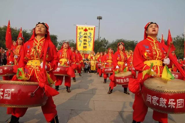 临淄区暨稷下街道庆祝新中国成立70周年锣鼓大赛响彻全城