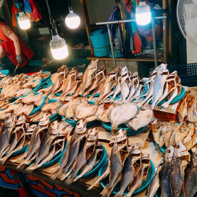 📍韩国束草海鲜市场，来自韩国江原道的地地道道海鲜市场的美食
