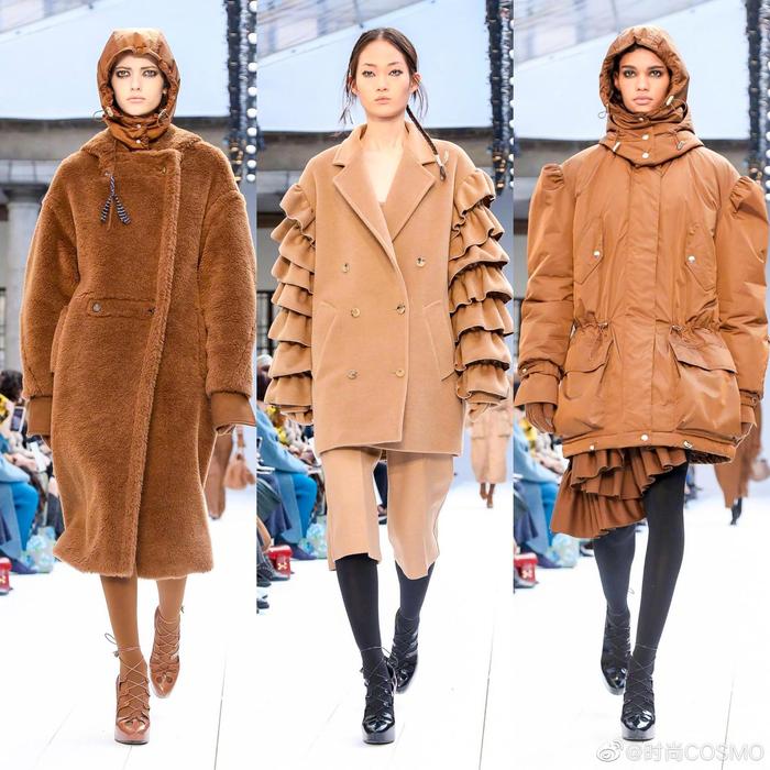 Maxmara 2020 秋冬，军大衣、披肩、卡班外套到流苏牛角扣粗呢大衣