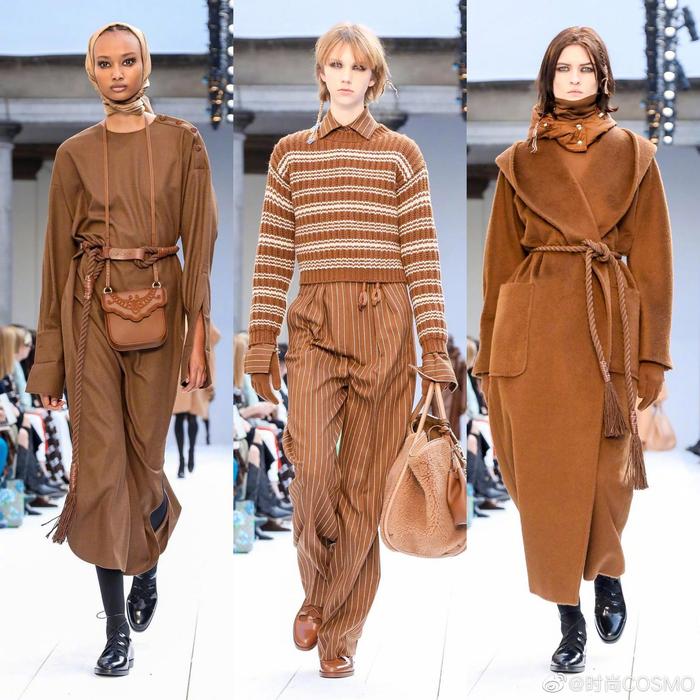 Maxmara 2020 秋冬，军大衣、披肩、卡班外套到流苏牛角扣粗呢大衣