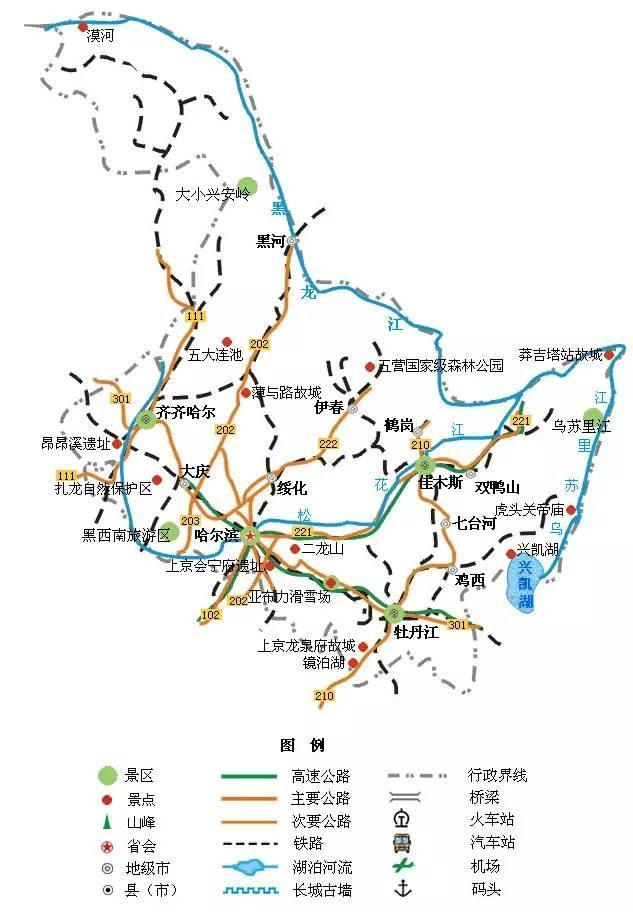 中国34省旅游地图：超详细精简版，你也可以是旅游达人