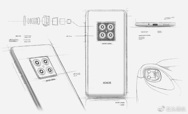 荣耀V30的外观设计已经没有悬念！双挖孔屏+浴霸摄像头