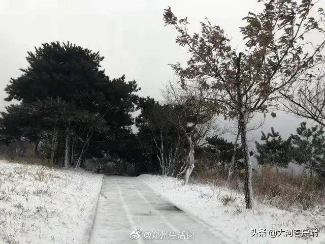 河南的降温猝不及防，郑州、洛阳、三门峡等地迎来今冬首场降雪