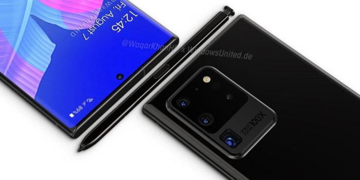 三星Galaxy Note 20系列渲染图曝光：有望突破7寸屏