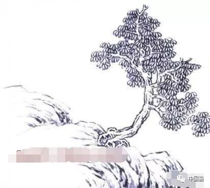 中国画画法教程之怎样画杂树，树木的结构及作画步骤详解