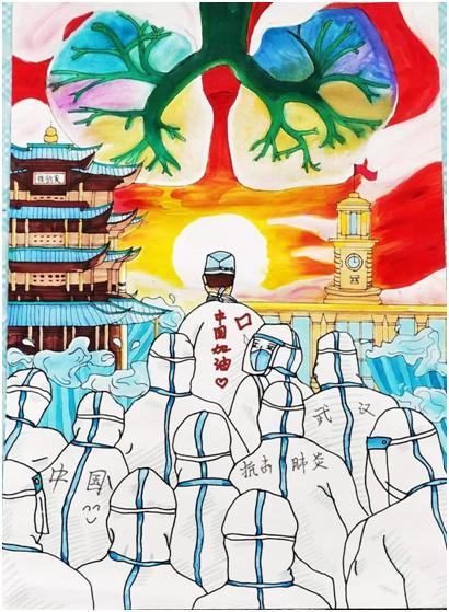 童画助力，共抗疫情广安市文化馆少儿绘画公益大赛线上开赛了
