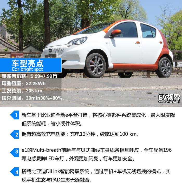 推荐2019款耀版 比亚迪e1购车手册