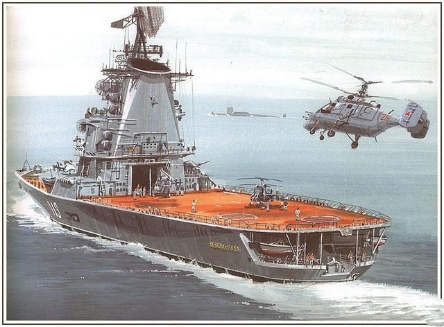 苏联的直升机航母尝试，造型怪异但功能强大，舰载航空兵诞生地