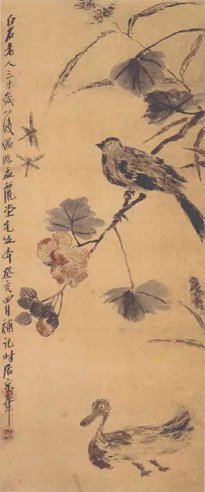 大师笔下的芙蓉花，似美人初醉！