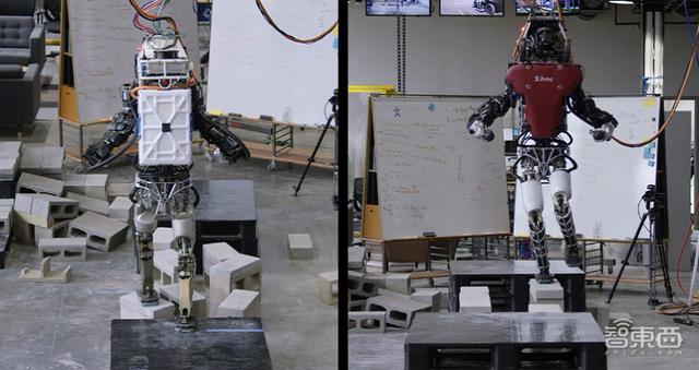 机器人像踩梅花桩一样越障！波士顿动力Atlas秀自主导航新技能