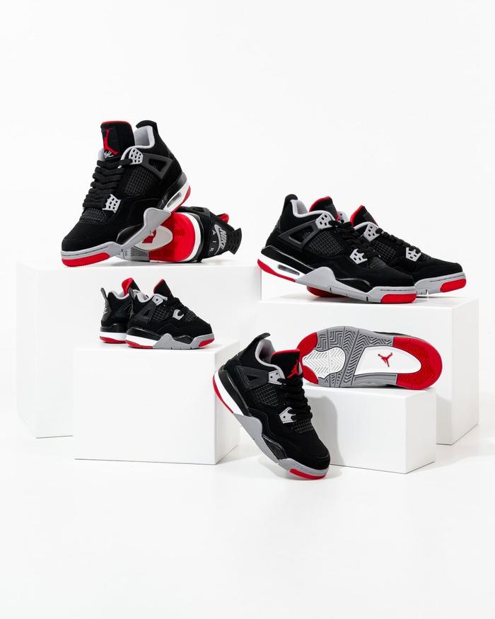 超帅的黑红Air Jordan 4 Bred 今早发售！你抢到了吗？