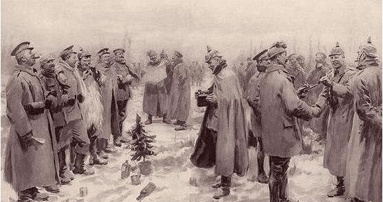 一战期间对立双方不仅弄过圣诞节停火,还曾搞过联谊活动