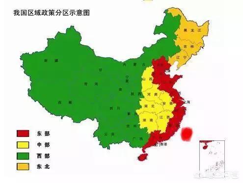 中国的东部地区和西部地区是怎么划分的？