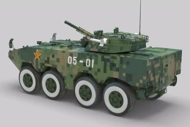 我们通常所车称的“大八轮”——ZBL-08式轮式步战车